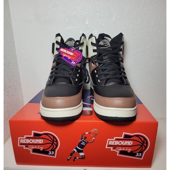 Patrick Ewing Athletics Rebound 33 HI High-top Sneakers Black, Brown, Cream 12‎ main image 3